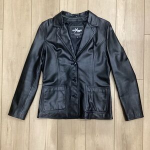 Wilson Leather Black Jacket Woman’s Size M